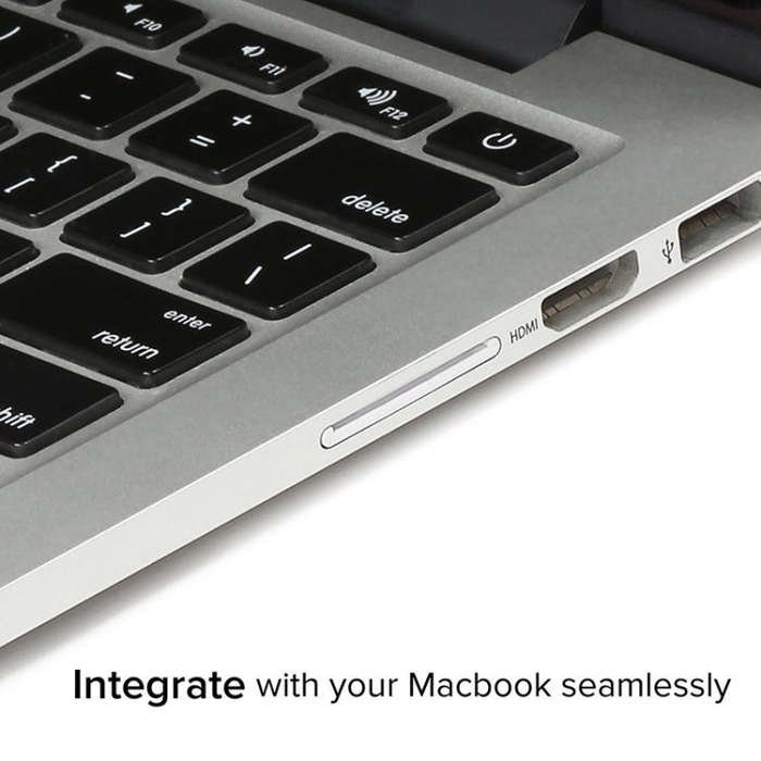 BASEQI 303ASV Hidden Aluminum Alloy SD Card Case for Macbook Pro Retina 13.3 inch Laptops