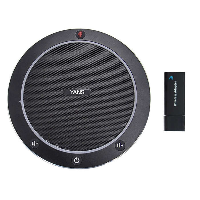 YANS YS-M86 Video Conference Wireless Omnidirectional Microphone(Black)