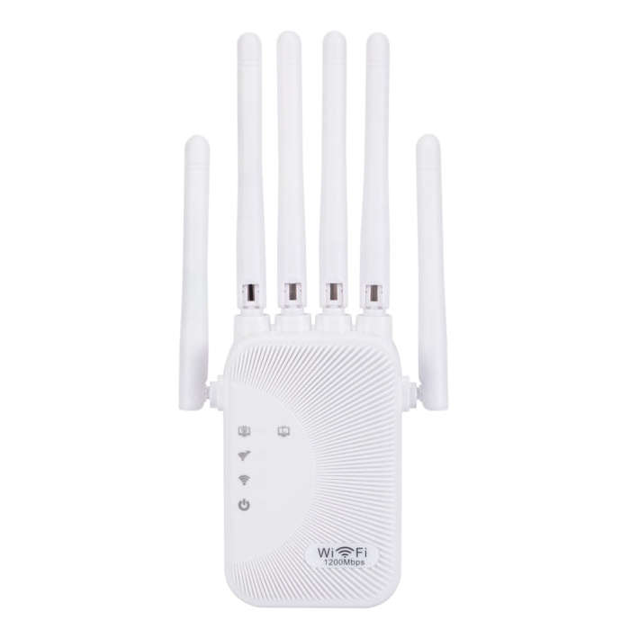 SM-011 Six-antenna 1200M Repeater WiFi Wireless Router (EU Plug)