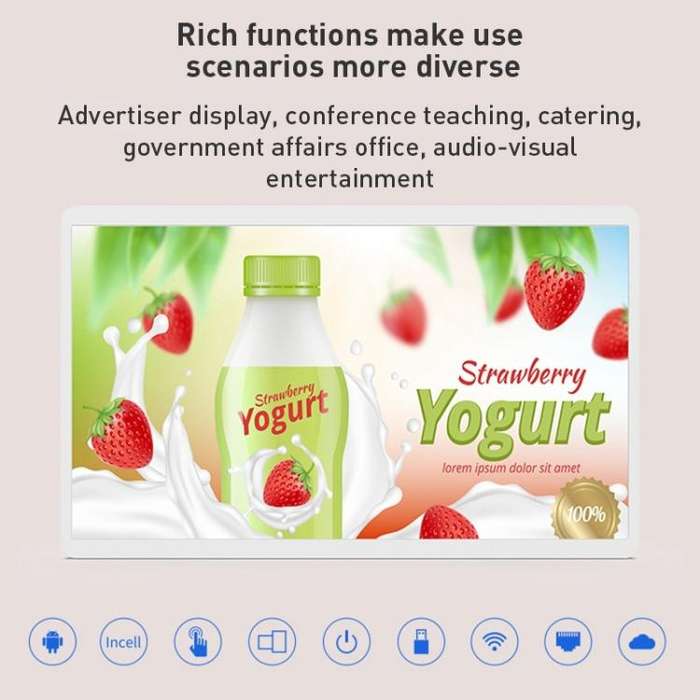 HSD3295T 32 inch IPS Display Advertising Machine Android 14 RK3576S 4GB+32GB (Black)