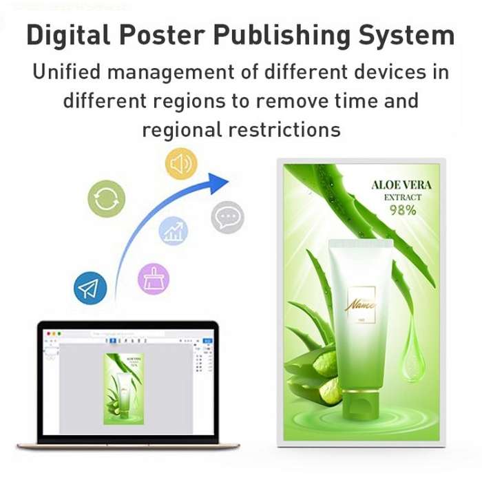 HSD3295T 32 inch IPS Display Advertising Machine Android 14 RK3576S 4GB+32GB (Black)