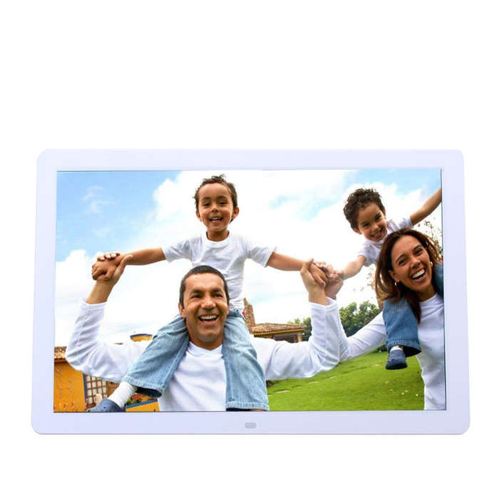 17 inch Display Rack Container Advertising Machine Digital Photo Frame Support Water Subtitles(Wh...