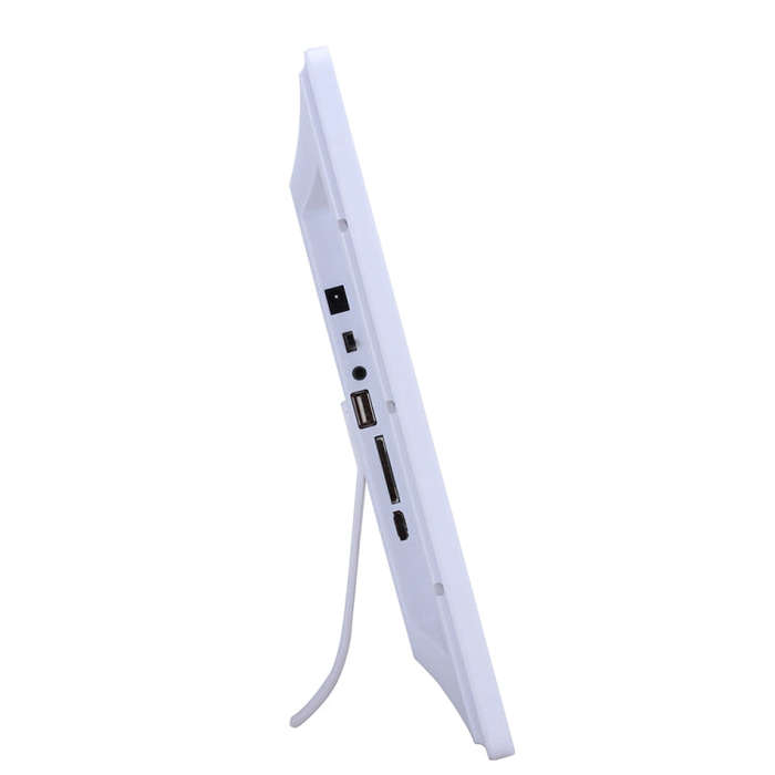 17 inch Display Rack Container Advertising Machine Digital Photo Frame Support Water Subtitles(Wh...