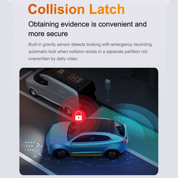 U06 2K Ultra HD Night Vision WiFi Car Driving Recorder Support Mobile APP