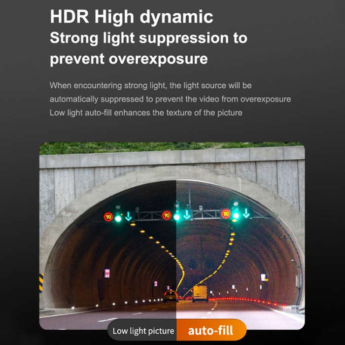 U06 2K Ultra HD Night Vision WiFi Car Driving Recorder Support Mobile APP