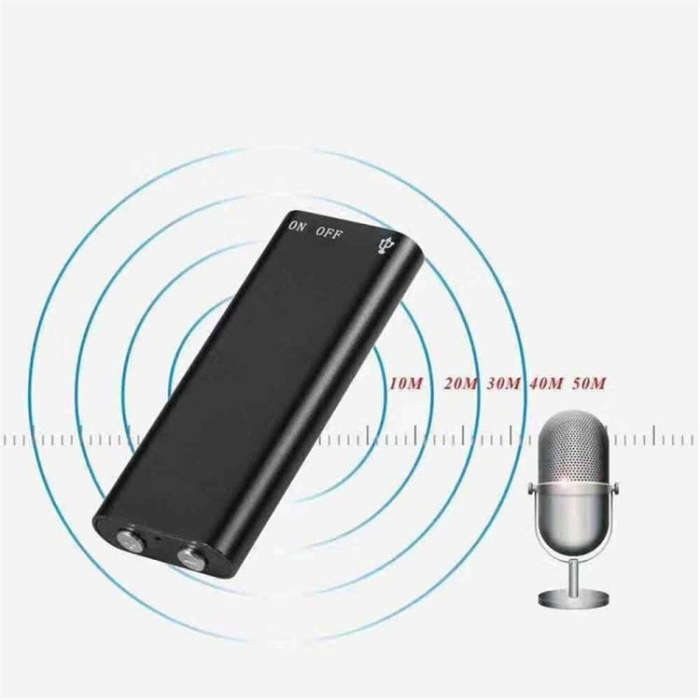 8GB USB Recorder Pen MP3 Player Meeting Listening Class Old Man Memory Pen(Black)