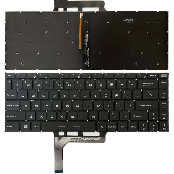 US Version Laptop Keyboard with Backlight for MSI GS65 / GS65VR / MS-16Q2 / Stealth 8SE /8SF / 8S...