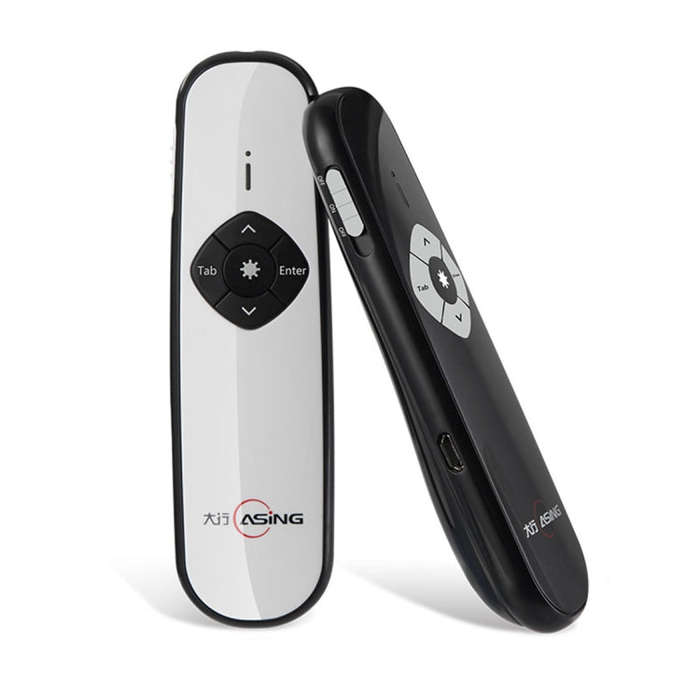 ASiNG A800 USB Charging 2.4GHz Wireless Presenter PowerPoint Clicker Representation Remote Contro...