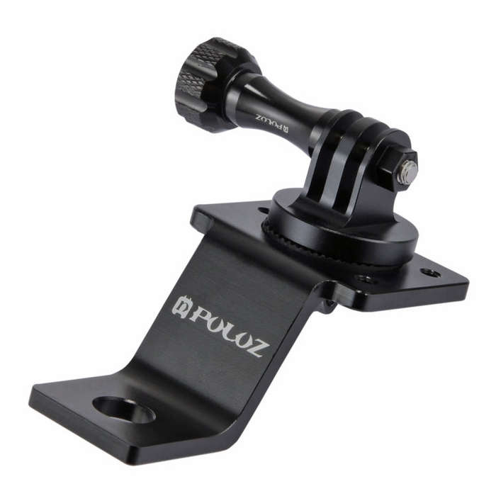 PULUZ Aluminum Alloy Motorcycle Fixed Holder Mount with Tripod Adapter & Screw for GoPro, Insta36...