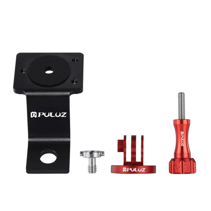 PULUZ Aluminum Alloy Motorcycle Fixed Holder Mount with Tripod Adapter & Screw for GoPro, Insta36...