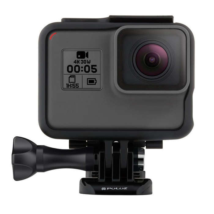 PULUZ ABS Plastic Housing Shell Frame Mount Protective Case Cage with Pedestal and Long Screw for...