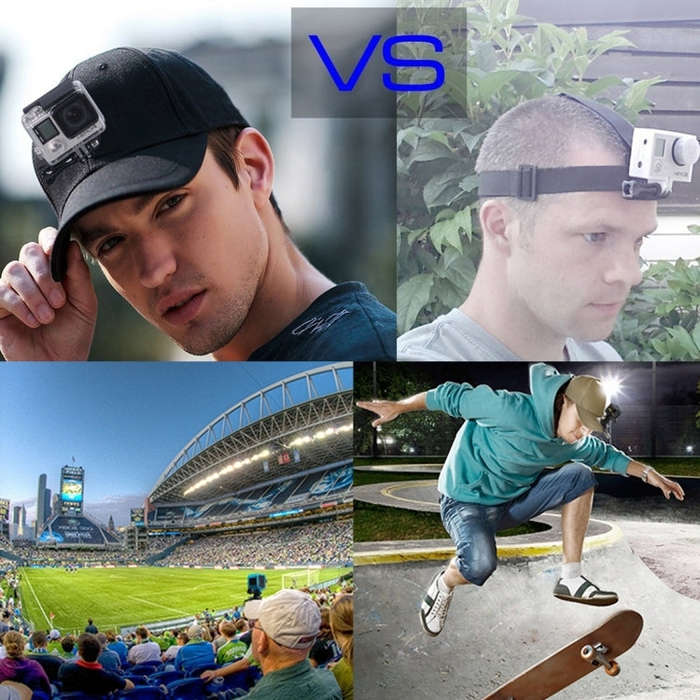 PULUZ Baseball Hat with J-Hook Buckle Mount & Screw for GoPro, DJI OSMO Action and Other Action C...