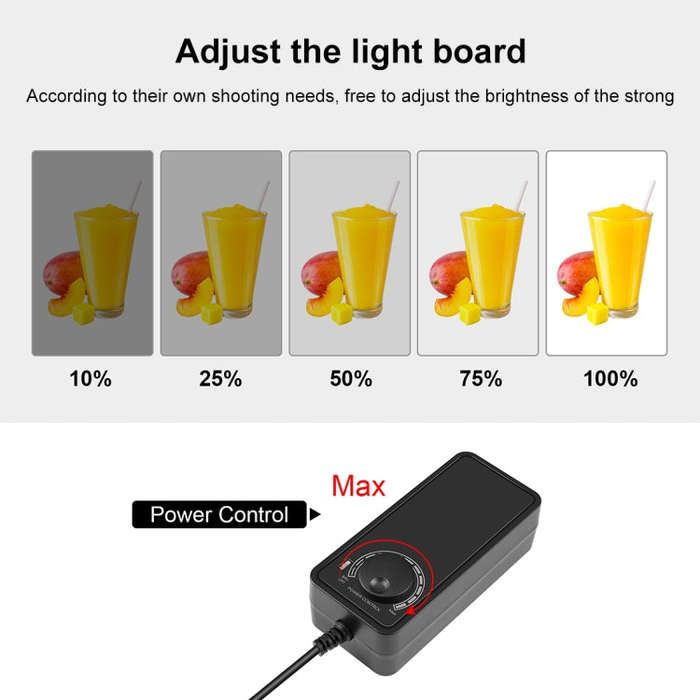 PULUZ Constant Current LED Power Supply Power Adapter for 80cm Studio Tent, AC 100-250V to DC 18V...