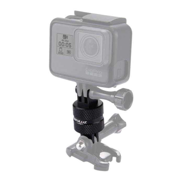 PULUZ 360 Degree Rotation CNC Swivel Pivot Extension Arm Tripod Mount for GoPro, Insta360, DJI an...