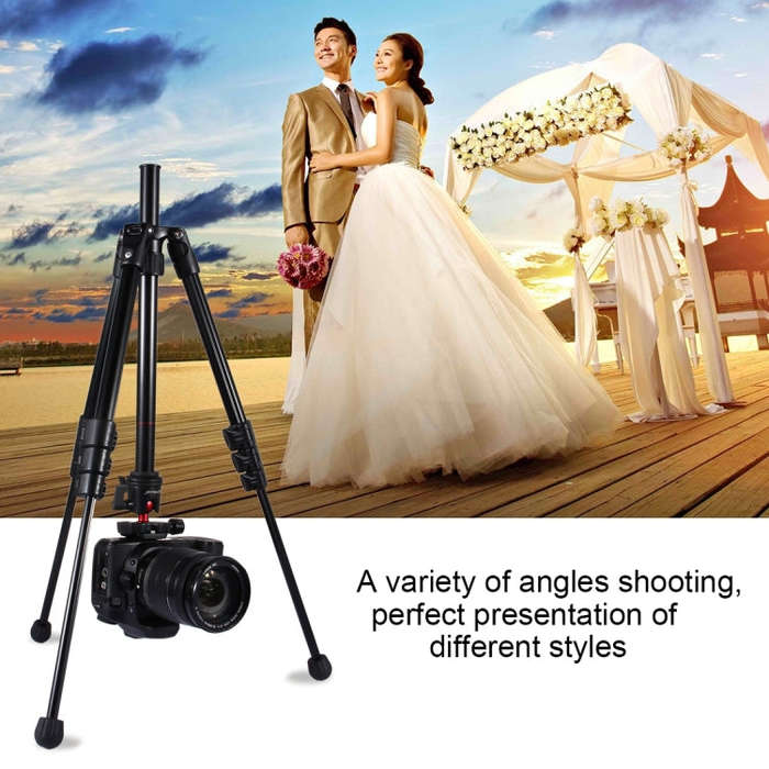 PULUZ 4-Section Folding Legs Metal  Tripod Mount with 360 Degree Ball Head for DSLR & Digital Cam...