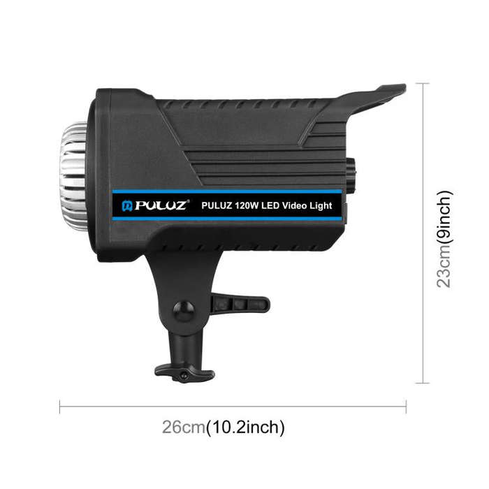 PULUZ 220V 120W Studio Video Light Dual Color Temperature Built-in Dissipate Heat System with Rem...