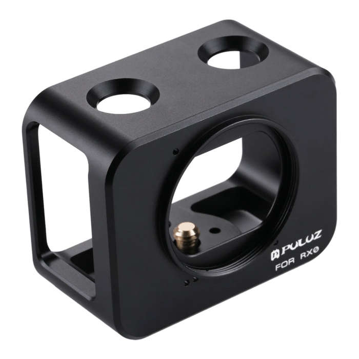 PULUZ for Sony RX0 Aluminum Alloy Protective Cage + 37mm UV Filter Lens + Lens Sunshade with Scre...