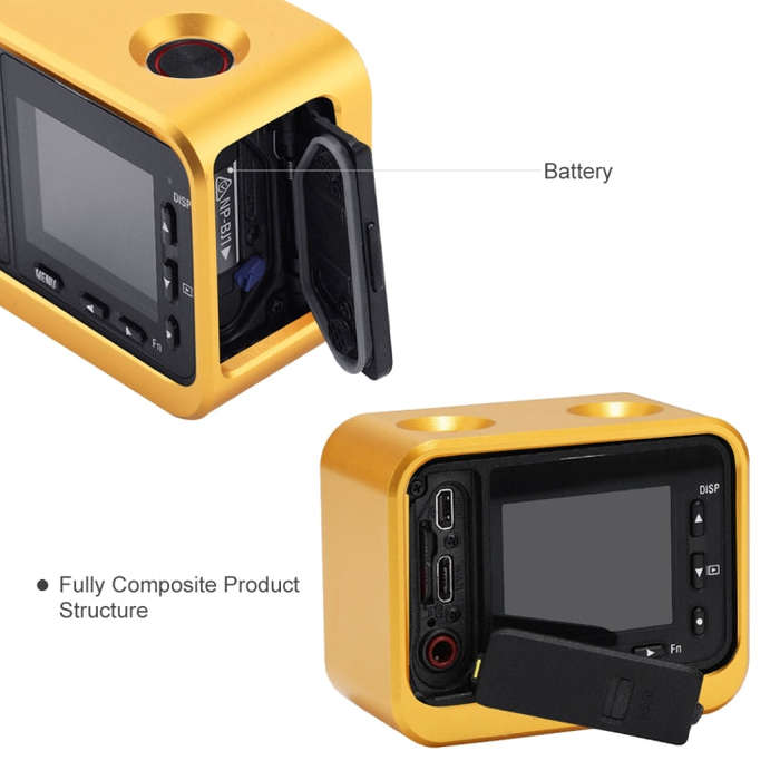 PULUZ for Sony RX0 Aluminum Alloy Protective Cage + 37mm UV Filter Lens + Lens Sunshade with Scre...