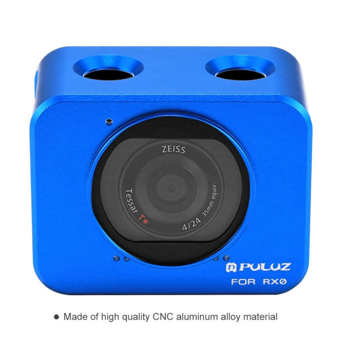 PULUZ for Sony RX0 Aluminum Alloy Protective Cage + 37mm UV Filter Lens + Lens Sunshade with Scre...
