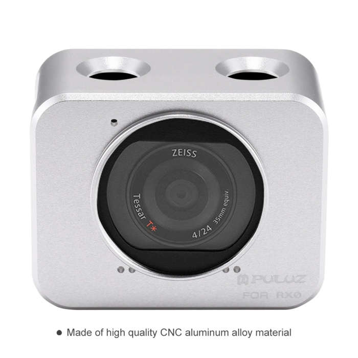 PULUZ for Sony RX0 Aluminum Alloy Protective Cage + 37mm UV Filter Lens + Lens Sunshade with Scre...