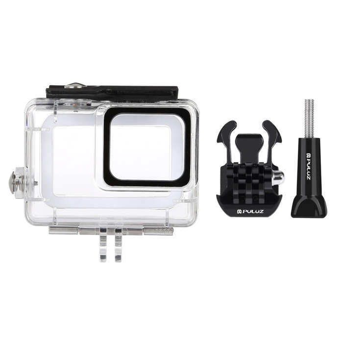 PULUZ 45m Underwater Waterproof Housing Diving Case for GoPro HERO7 Silver / HERO7 White, with Bu...