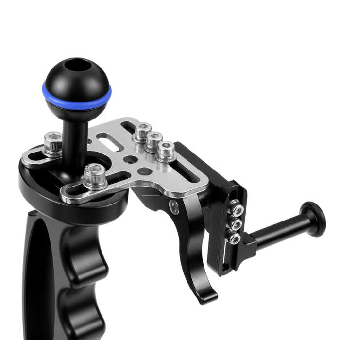PULUZ Shutter Release Trigger Extension Adapter Lever Mount for Underwater Arm System(Black)