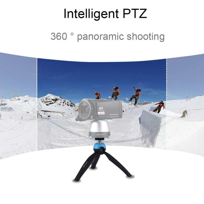 PULUZ Pocket Mini Tripod Mount with 360 Degree Ball Head & Phone Clamp for Smartphones(Blue)