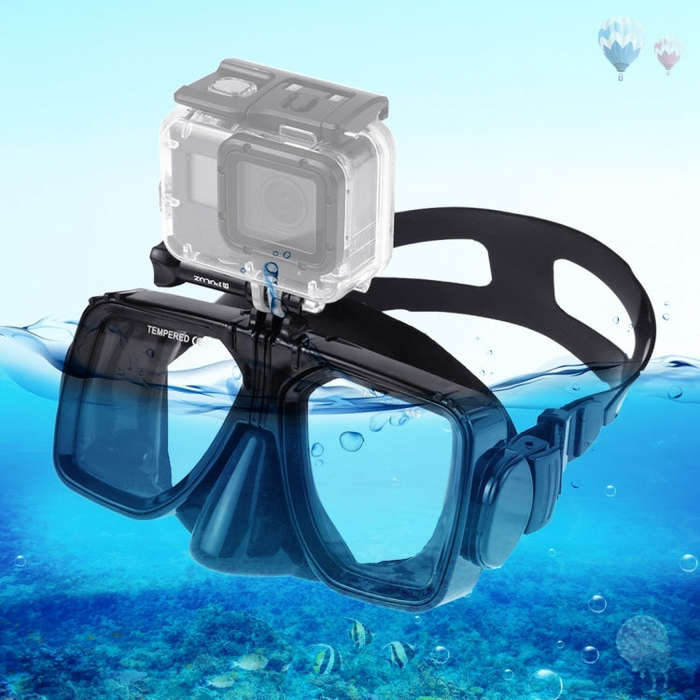PULUZ Water Sports Diving Equipment Diving Mask Swimming Glasses for GoPro, Insta360, DJI and Oth...