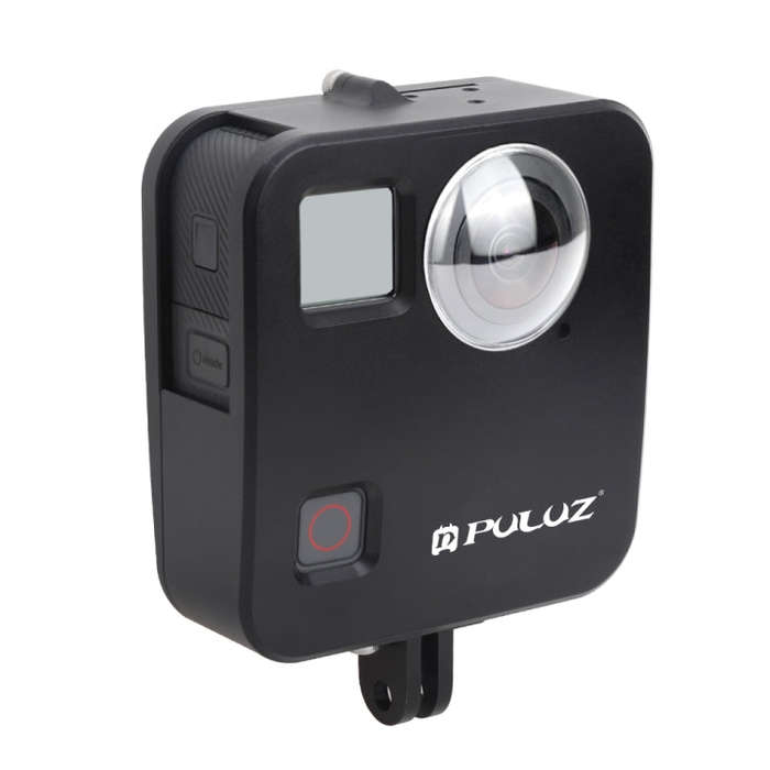 PULUZ for GoPro Fusion Housing Shell CNC Aluminum Alloy Protective Cage with Basic Mount & Lens C...