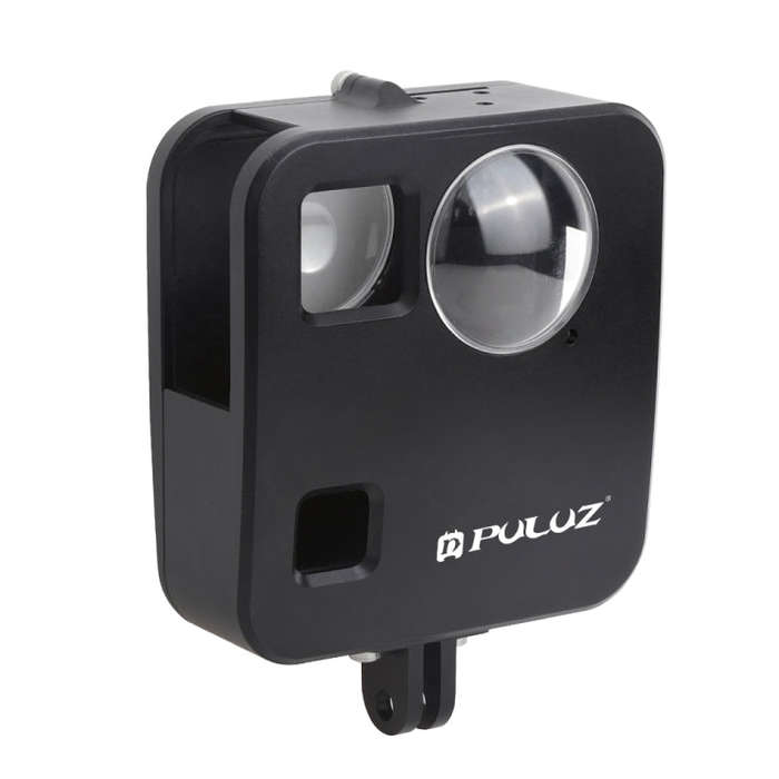 PULUZ for GoPro Fusion Housing Shell CNC Aluminum Alloy Protective Cage with Basic Mount & Lens C...