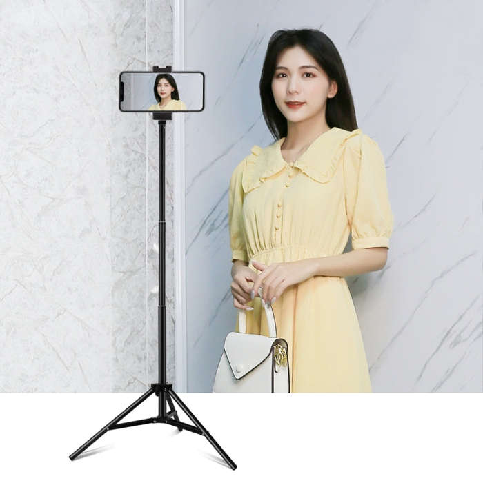 PULUZ 1.65m Height Tripod Mount Holder for Vlogging Video Light  Live Broadcast Kits(Black)