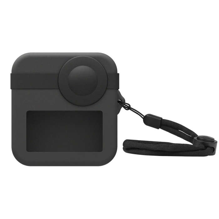 PULUZ for GoPro Max Dual Lens Caps Case + Body Silicone Protective Case(Black)