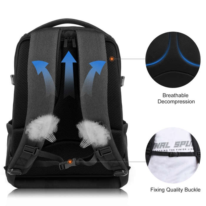 PULUZ Outdoor Portable Waterproof Scratch-proof Dual Shoulders Backpack Handheld PTZ Stabilizer C...