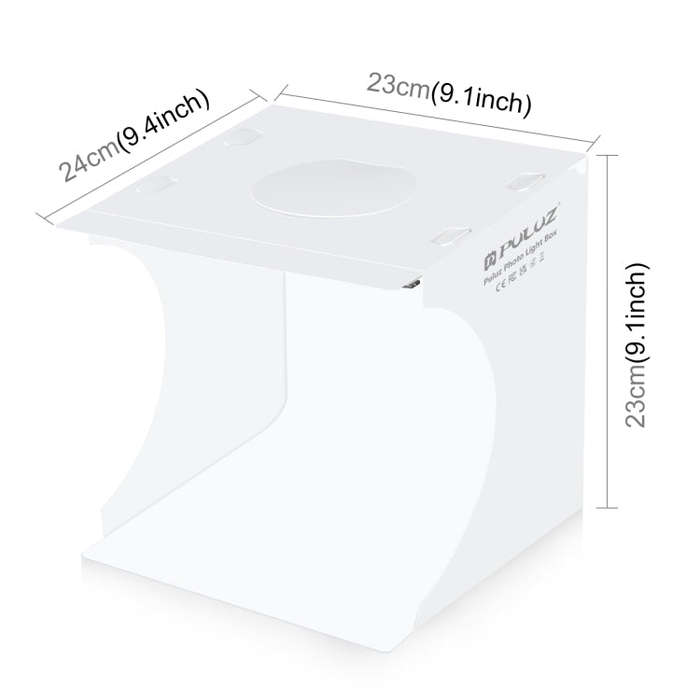 PULUZ 20cm Include 2 LED Panels Folding Portable 1100LM Light Photo Lighting Studio Shooting Tent...