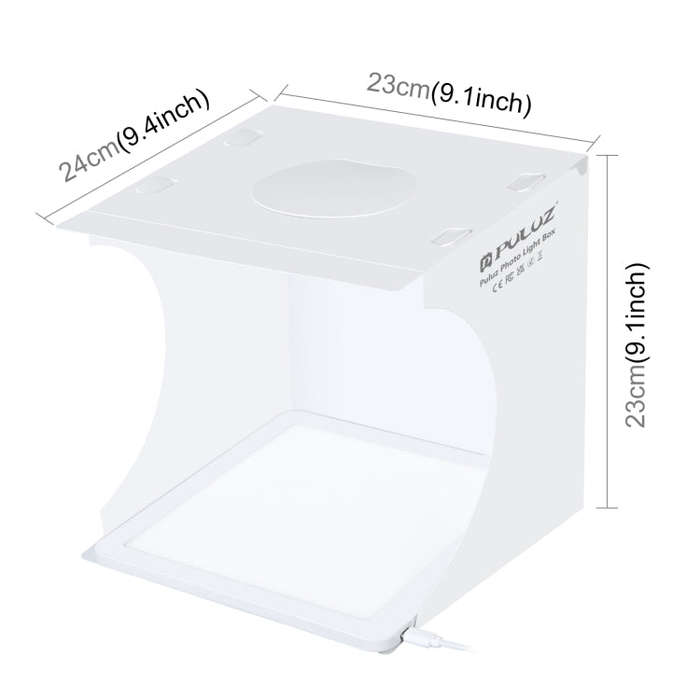 PULUZ Mini LED Photography Shadowless Light Lamp Panel Pad + Studio Shooting Tent Box, Acrylic Ma...