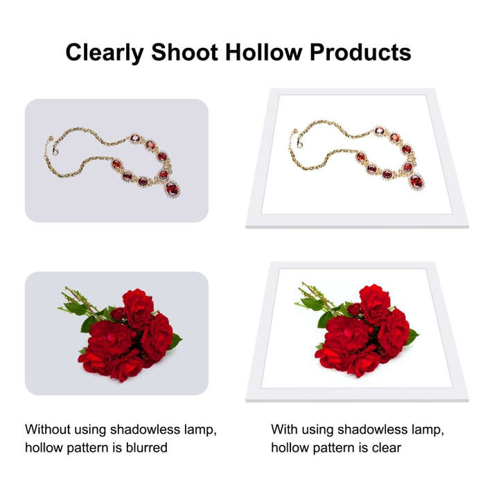PULUZ 1000LM LED Acrylic No Polar Dimming Shadowless Light Pad with Switch for 40cm Photo Studio ...