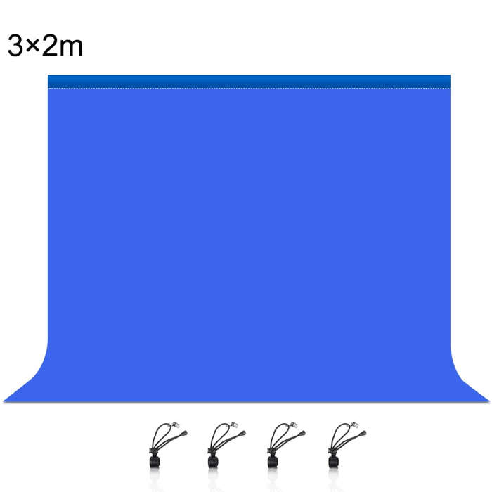 PULUZ 3m x 2m Photography Background Thickness Photo Studio Background Cloth Backdrop(Blue)