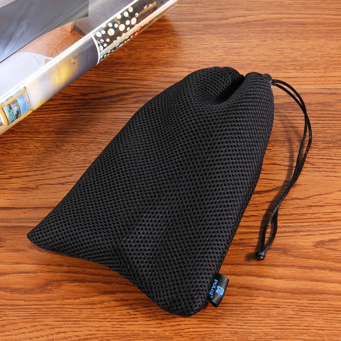 PULUZ Storage Bag with Stay Cord for GoPro, Insta360, DJI and Other Action Cameras Accessories(Bl...
