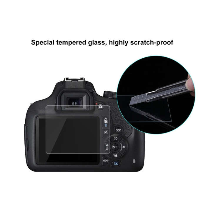 PULUZ 2.5D 9H Tempered Glass Film for Canon 1200D (KISS X70), Compatible with Canon 1100D / 1300D...