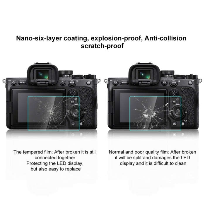 PULUZ 2.5D 9H Tempered Glass Film for Sony Alpha 7 IV / A7 IV / ILCE-7M4 / A7M4