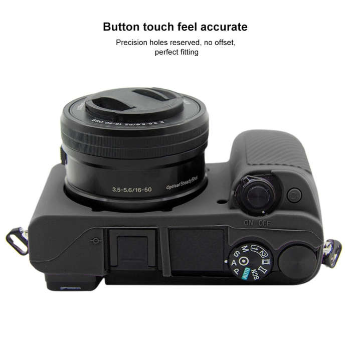 PULUZ Soft Silicone Protective Case for Sony ILCE-6300 / A6400(Black)