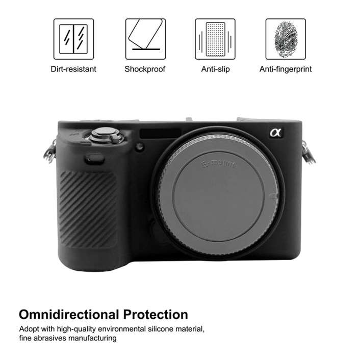 PULUZ Soft Silicone Protective Case for Sony ILCE-6500(Black)
