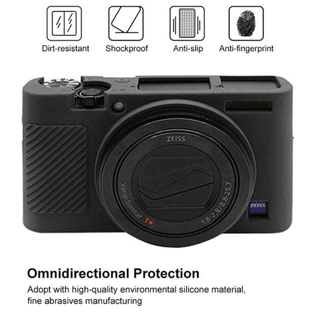 PULUZ Soft Silicone Protective Case for Sony RX100 III / IV / V(Black)