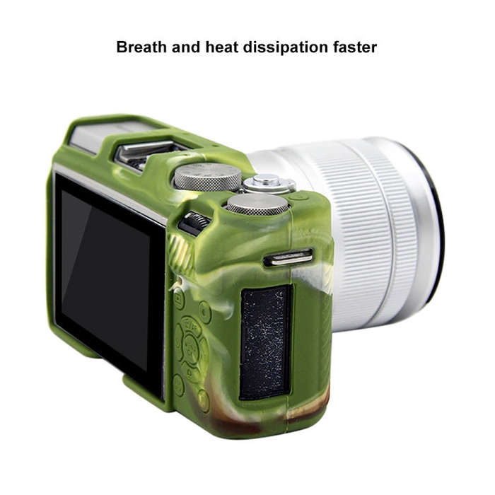 PULUZ Soft Silicone Protective Case for FUJIFILM X-A3 / X-A10(Camouflage)