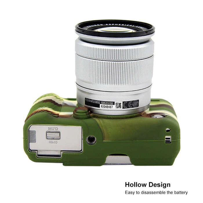 PULUZ Soft Silicone Protective Case for FUJIFILM X-A3 / X-A10(Camouflage)