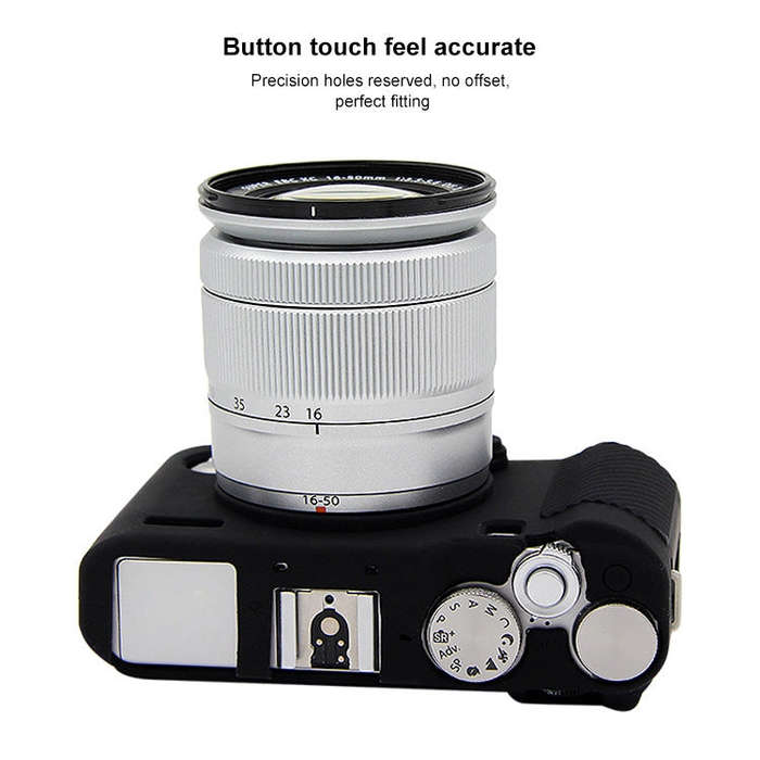 PULUZ Soft Silicone Protective Case for FUJIFILM X-A3 / X-A10(Black)