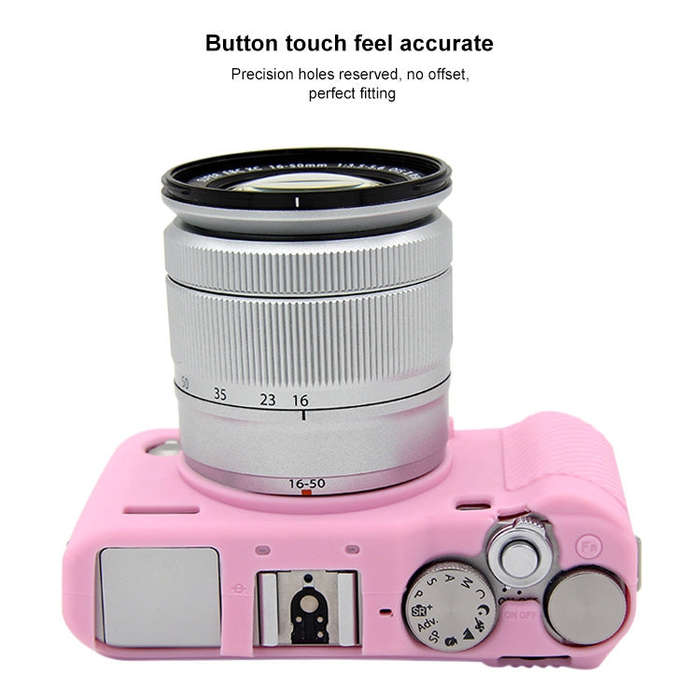 PULUZ Soft Silicone Protective Case for FUJIFILM X-A3 / X-A10(Pink)