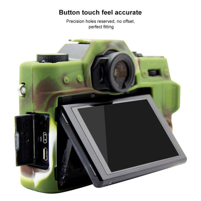 PULUZ Soft Silicone Protective Case for FUJIFILM XT10(Camouflage)