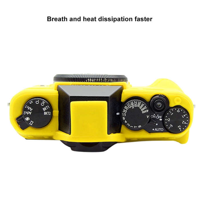 PULUZ Soft Silicone Protective Case for FUJIFILM XT10(Yellow)