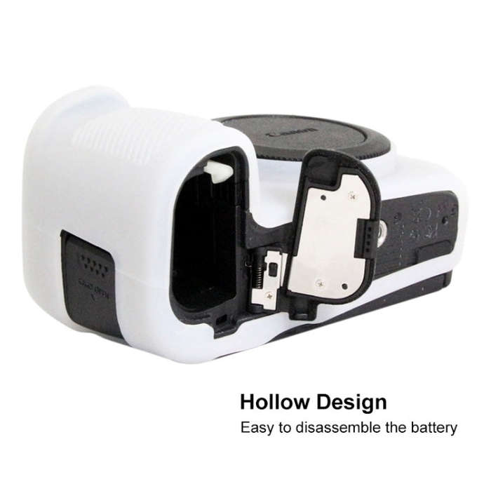 PULUZ Soft Silicone Protective Case for Canon EOS R(White)